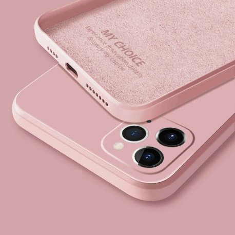 Funda sedosa iPhone 13 Pro o Pro Max Rosa
