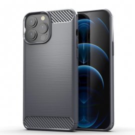 Funda iPhone 13 Pro o Pro Max textura Carbono Gris