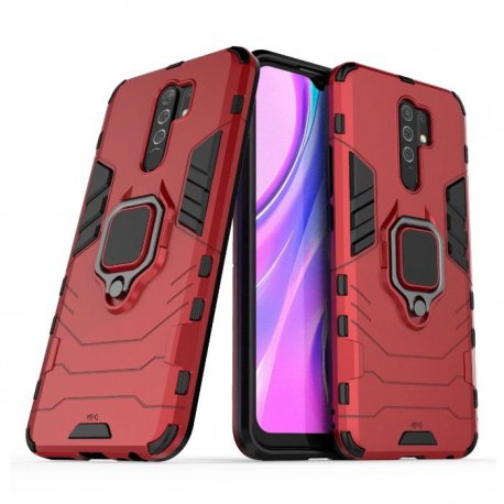Funda Magnetica Xiaomi Redmi 9 o 9T Anilla Roja