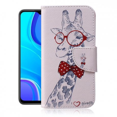 Funda Libro Xiaomi Redmi 9 o 9T dibujo Jirafa