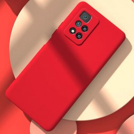 Funda Xiaomi Note 11 Pro silicona suave roja