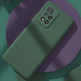 Funda Xiaomi Note 11 Pro silicona suave verde oscuro