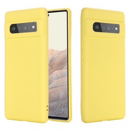 Funda Google Pixel 6 Pro Sedosa Amarilla