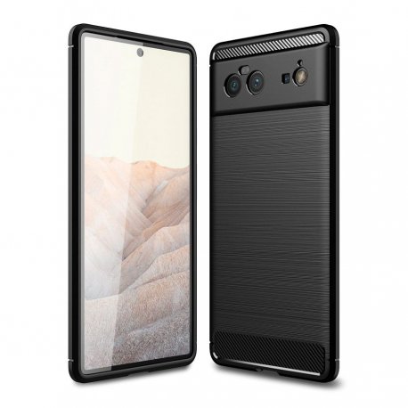 Funda Google Pixel 6 Pro Carbono flexible negra