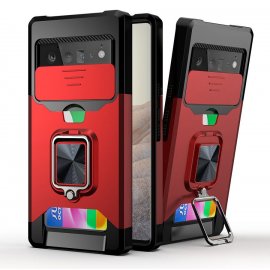 Funda Armadura Google Pixel 6 Pro Roja magnetica