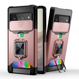 Funda Armadura Google Pixel 6 Pro Rosa magnetica