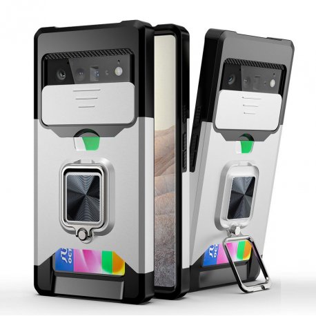 Funda Armadura Google Pixel 6 Pro Gris magnetica