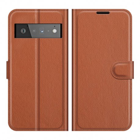 Funda Google Pixel 6 Pro Cartera Marron