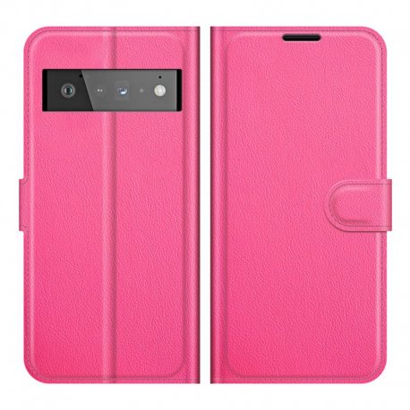 Funda Google Pixel 6 Pro Cartera Rosa
