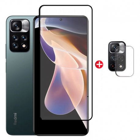 Cristal Templado Xiaomi Redmi Note 11 y 11S Negro