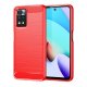 Funda Xiaomi Redmi Note 11 y 11S silicona Cepillada Roja