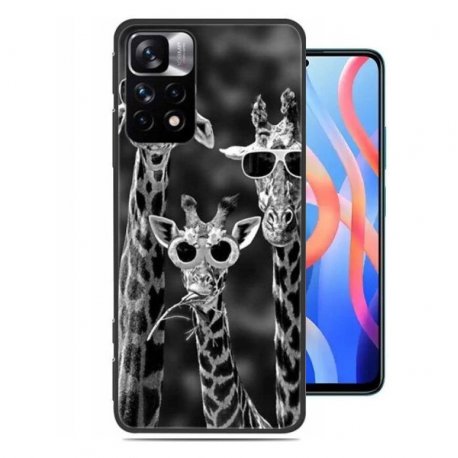 Funda silicona Redmi Note 11y 11S Jirafas