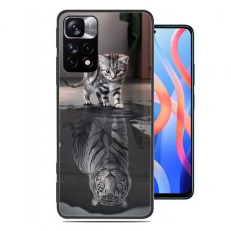 Funda silicona Redmi Note 11y 11S Gatito reflejo