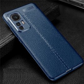 Funda Xiaomi 12 TPU Textura Cuero Azul