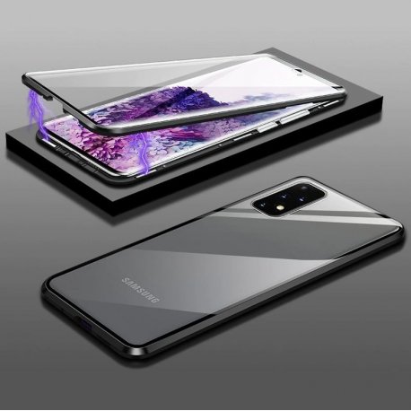 Funda Samsung Galaxy A53 5G Aluminio y cristal completa Negra. Proteccion  100%.