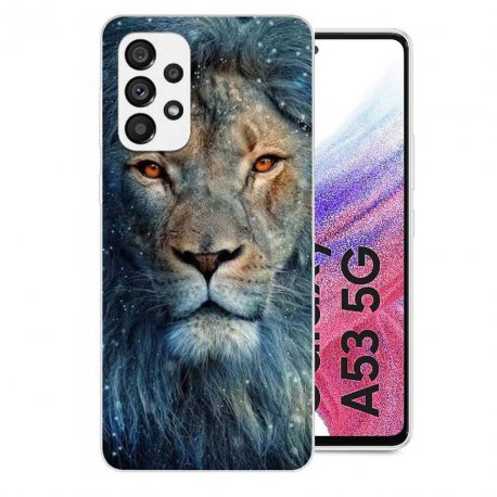 Funda Samsung Galaxy A53 5G silicona Leon Majestuoso