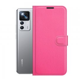 Funda libro Xiaomi 12T y Pro cuero rosa