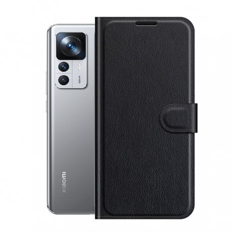 Funda libro Xiaomi 12T y Pro cuero negra