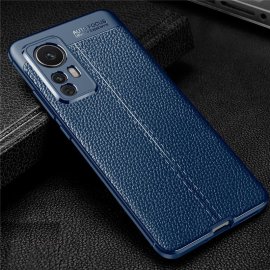 Funda Xiaomi 12T y Pro Silicona Cuero azul marino