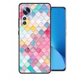 Funda Xiaomi 12T y Pro Silicona dibujo cuadritos