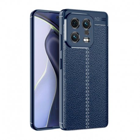 Funda Xiaomi 13 y Pro Gel Cuero texturada Azul
