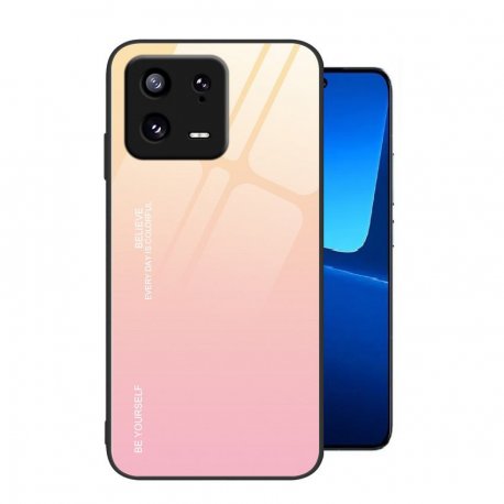 Carcasa Xiaomi 13 y Pro Trasera Cristal templado Amarilla