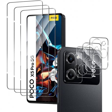 Cristal templado Poco X5 Pro 5G y camera