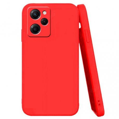 Funda sedosa Poco X5 Pro 5G Roja