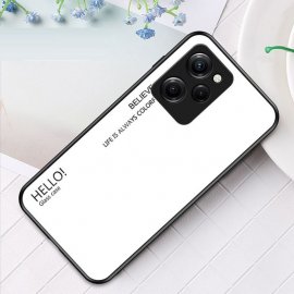 Funda Poco X5 Pro 5G Tpu Trasera Cristal templado Blanca