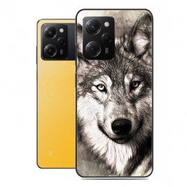 Funda Poco X5 Pro 5G Gel Dibujo Lobo