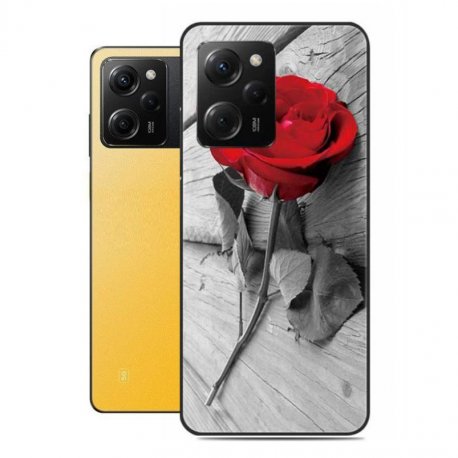 Funda Poco X5 Pro 5G Gel Dibujo Rosa