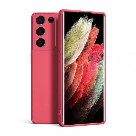 Funda Samsung Galaxy S23 o Plus silicona Liquida roja