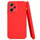 Funda silicona Redmi note 12 Pro con tacto sedoso roja