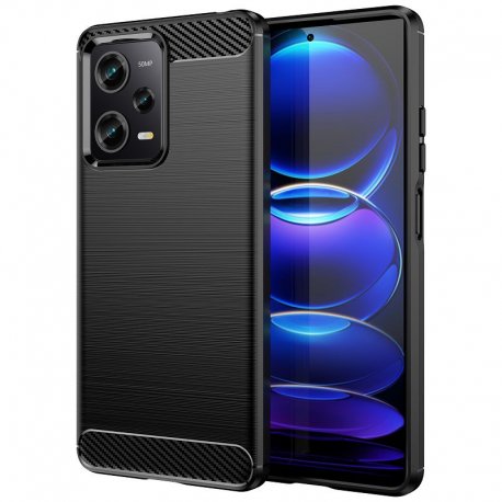 Funda Redmi Note 12 PRO Silicona Carbono Negra