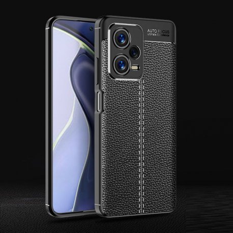 Funda Redmi Note 12 PRO Silicona Cuero Negra