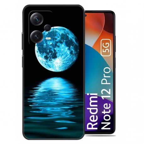 Funda Xiaomi Redmi Note 12 Pro Reflejo Luna silicona. Calidad de imprenta.