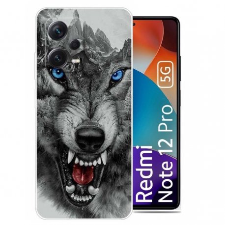 Funda Xiaomi Redmi Note 12 Pro Lobo silicona
