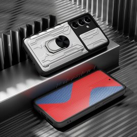 Funda Samsung Galaxy A54 Shock Resistante Gris Plateada