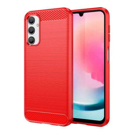 Funda Samsung Galaxy A54 5G Tpu Cepillada 3D Roja