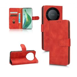 Funda Libro Honor Magic5 Lite cuero Soporte Roja