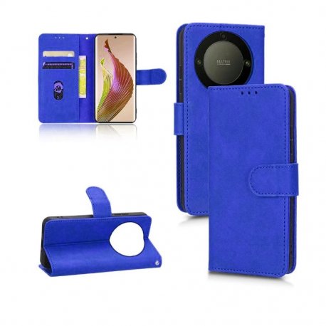 Funda Libro Honor Magic5 Lite cuero Soporte Azul