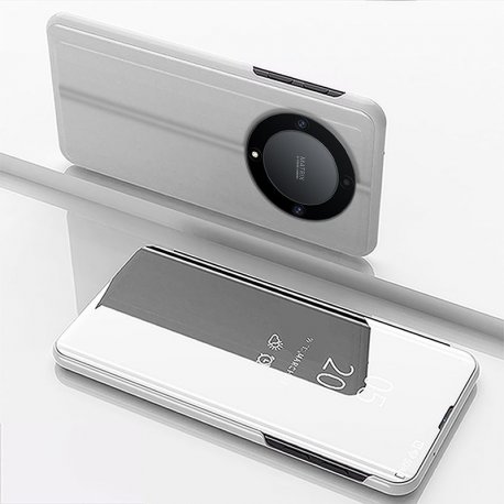 Funda Libro Smart Translucida Honor Magic5 Lite Gris Plata