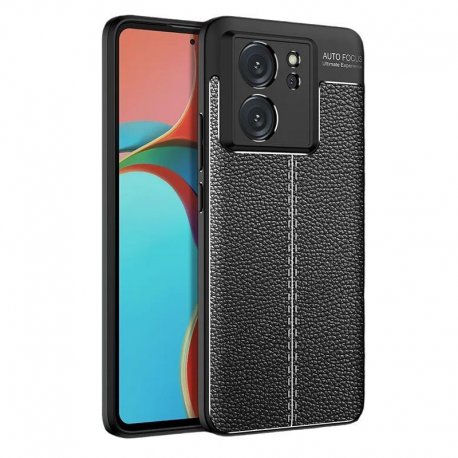 Funda Xiaomi 13T y Pro Gel Cuero texturada Negra