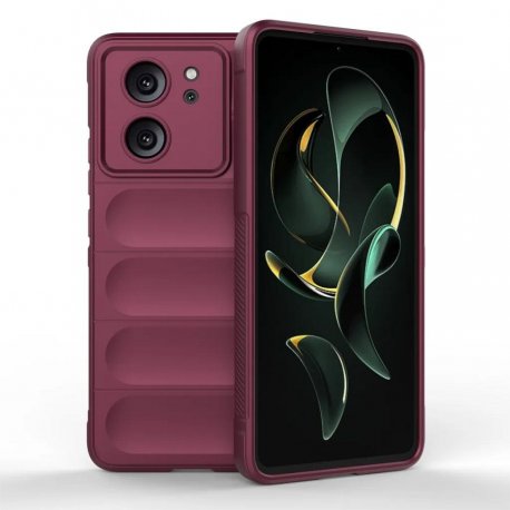 Funda Xiaomi 13T y Pro Silicona Bubblegum Granate
