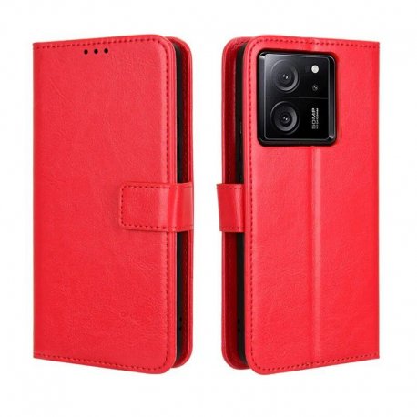 Funda Libro Xiaomi 13T y Pro Soporte Roja
