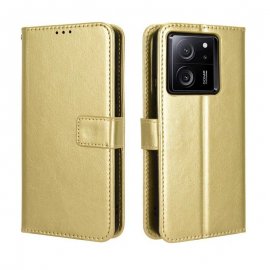 Funda Libro Xiaomi 13T y Pro Soporte Dorada