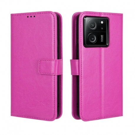 Funda Libro Xiaomi 13T y Pro Soporte Rosa