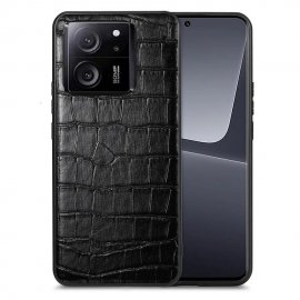 Funda Xiaomi 13T y Pro Cuero vegano Croco Negra