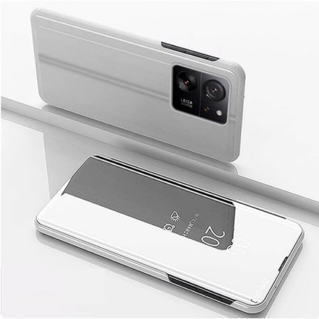 Funda con tapa Xiaomi 13T y Pro Espejo Gris plata