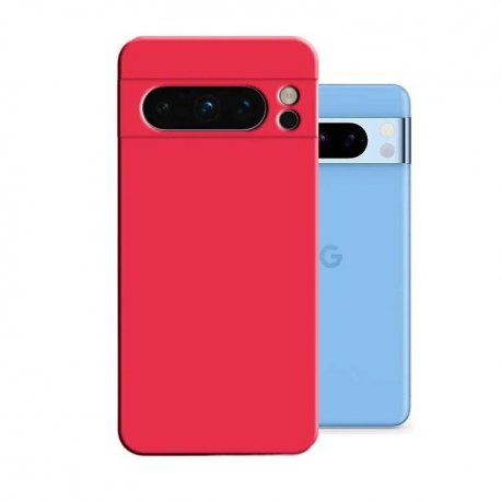 Funda Google Pixel 8 Pro Sedosa Roja